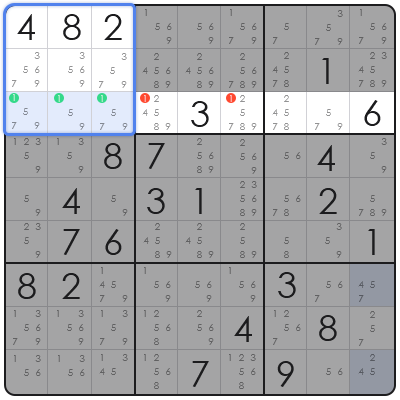 technique to solve sudoku